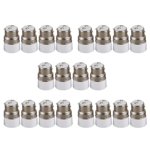 AC 220V B22 to E14 Base Socket Light Lamp Bulb Adapter Holder 20pcs