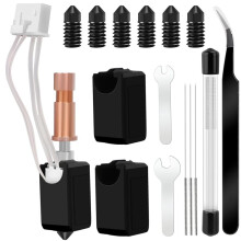 Keramische Hotend S1 Combo Hotend 1 Hotend 6 Gehard Stalen Nozzles en 2 Sokken Compatibel met S1/ S1 Combo 3D-Printers