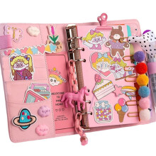 Kawaii A6 Ringbuch - Niedlicher Planer Aus PU-Leder für Schüler und DIY-Fans