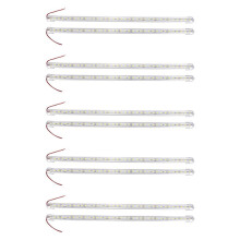 10 Pièces Lampe Rigide de Tige de Bande Led Alliage D'Aluminium Imperméable 12V 50Cm Blanc Chaud