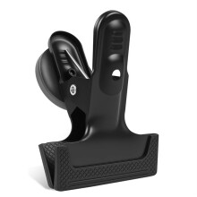 Paquete de 3 Clips Magnéticos Resistentes con Almohadillas Antirayaduras. No Requiere Taladro para Pizarra Blanca, Refrigerador, Garaje y Taller.
