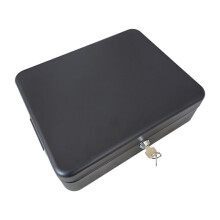 Caixa de Armazenamento de Documentos com Fechadura, Caixa de Segurança em Aço com Kit de Montagem no Chão com Parafusos, 20 cm (8 Polegadas)