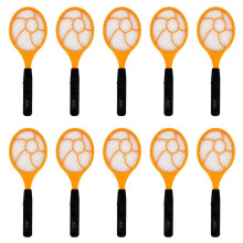 10X LED Elektrisk MyggsmäLlare Flyswatter Elektrisk Tennisracket 44 X15,5 GetingmyggdöDare