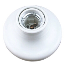 E27 Large Screw Ceramic Lamp Holder - High Temperature E27 Lamp Holder with Copper Core White