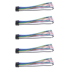 5X Car Cd Radio Audio Stereo Standard Harness Connector Wire Adapter Plug Cable for 9887