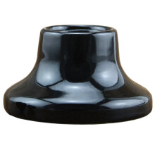 E27 Large Screw Ceramic Lamp Holder - High Temperature E27 Lamp Holder with Copper Core Black