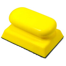 Sanding Sponge Holder, Sanding Blocks for Wood, Metal, Drywall, Glazing, 7 X 10cm Yellow