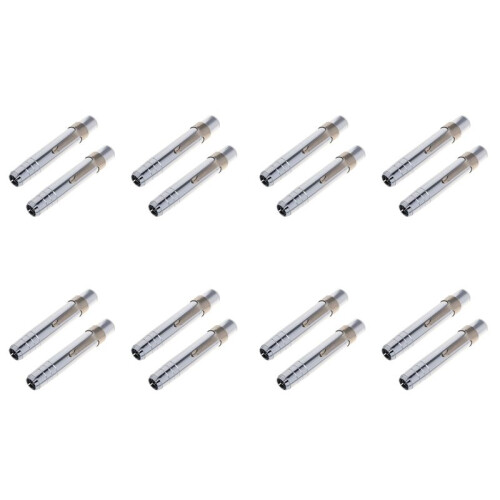 16 STK Silver Aluminiumlegering Chalk Keeper HåLlare