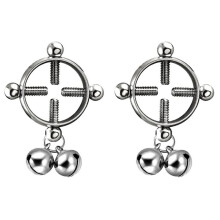 2X Piercing Jewelry Women Body Piercing Breast Nail Screw Bell Pendant Fake Nipple Ring Jewelry Stainless Steel Piercing