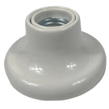 Elegant Vintage E27 Ceramic Lamp Base for DIY Wall and Ceiling Lighting White