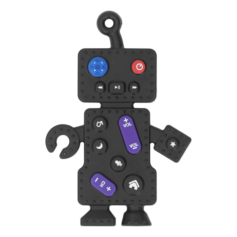 Silicone Robot Shape Baby Teething Chew Toy For Toddler Black
