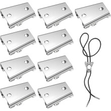 Bolo Tie Slide Clasp 9 Pcs DIY Necklace Clasp Clips Bolo Tie Slider for Making Tie-Necklace