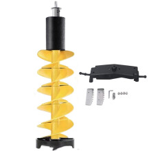 6in Electric Ice Auger Kit Incisive Blades Impact ResistantIce Drill Auger with Positioner for Fishing Emergency A
