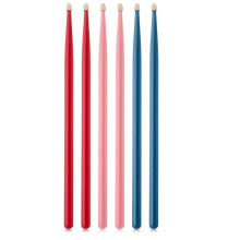 3 Paar Drumsticks Aus Ahornholz für Kinder, Kleinkinder, Bunte Drumsticks, Musikinstrumenten-Schlagzeugzubehör