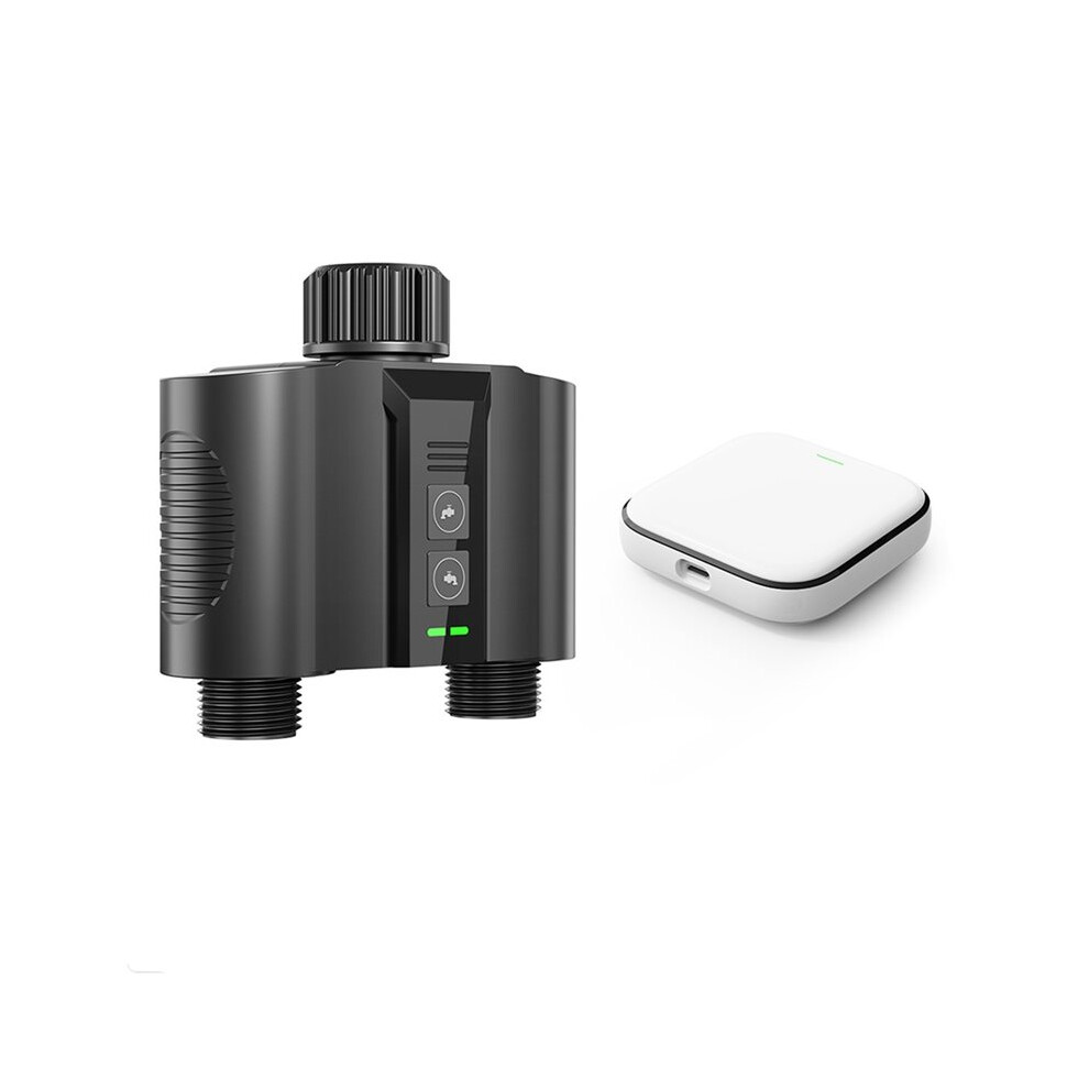 1 Set Wifi Water Timer For Garden Hose,Sprinkler Timer With 2 Outlet For Lawns And Yard, Rain Delay/Remote/Manual Faucet 4712660588816