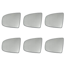 6X Espejo Retrovisor del Lado Izquierdo Espejo Retrovisor Lateral Calefactado + Ajuste para X5 E70 2007-2013 X6 E71 E72 2008-2014