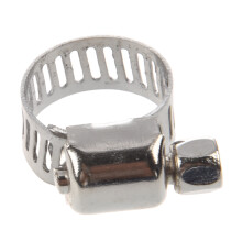 Water Joint Hose Clamps 6-12mm Hoop Silver Tone 10 Pcs