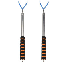 2X Disc Retriever Disc Grabber 10 Feet Portable Telescoping Pole with Durable Hook for Outdoor Flying Disc