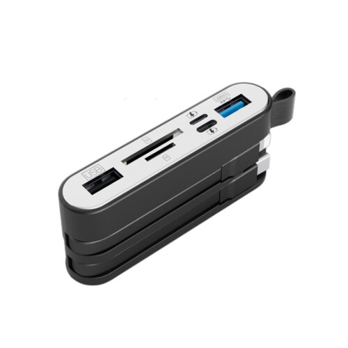 High-Speed USB 3.0 Multifunctional Card Reader Compatible with Mobile Phones and Computers (3-in-1)