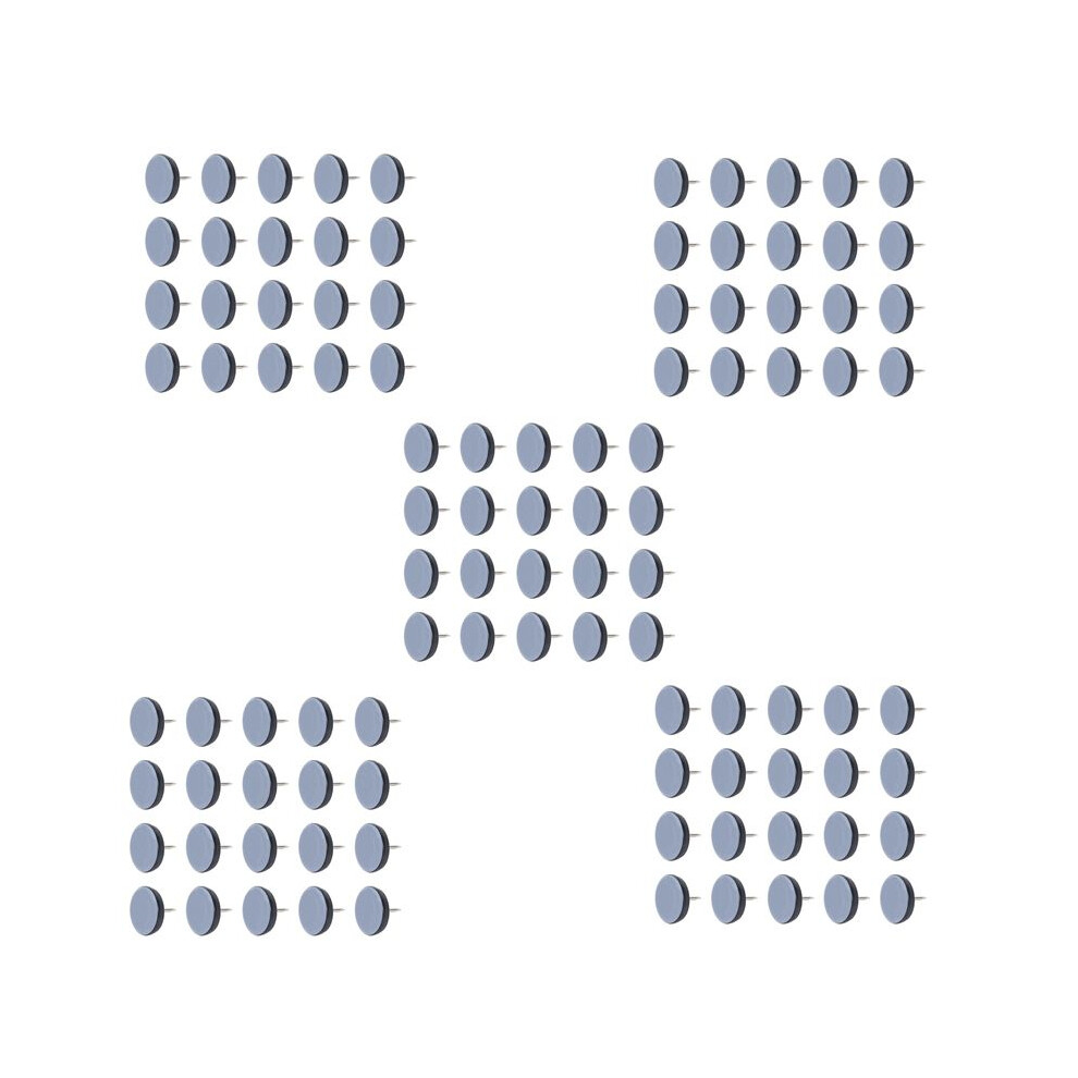 100Pcs 25Mm Chair Gliders Furniture Sliders Ptfe Easy Moving Pads Round With Nail Feet Protector For Hardwood Floor 4711941606430