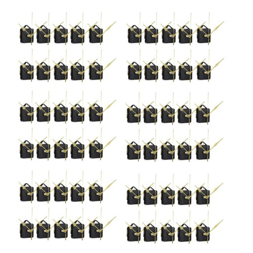 60Pcs DIY Silent Movement Spindle Hands Wall Quartz Clock Movement Mechanism Repair Tools Part Clock Kit