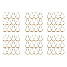 Rustproof Shower Curtain Hooks Frictionless Stainless Steel for Shower Curtains Rods Polished Gold Set of 72 Hooks