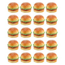 20 Stueck Realistische Hamburger Simulation Gefaelschte Hamburger Baeckerei Display Kinder Lebensmittel Brot Spielzeug Dekoration Fotografie