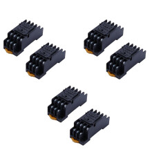 6 STKS PYF14A DIN Rail Power Relais Socket Base 14 Pin voor MY4NJ HH54P MY4