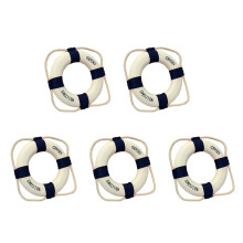 5X Welcome Aboard Foam Nautical Life Lifebuoy Ring Boat Wall Hanging Home Decoration 50cm