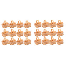 24 Pièces Séries Copeaux de Bois  Paniers Paniers Tissés Manuels Ornements Boîte de Rangement de Bonbons