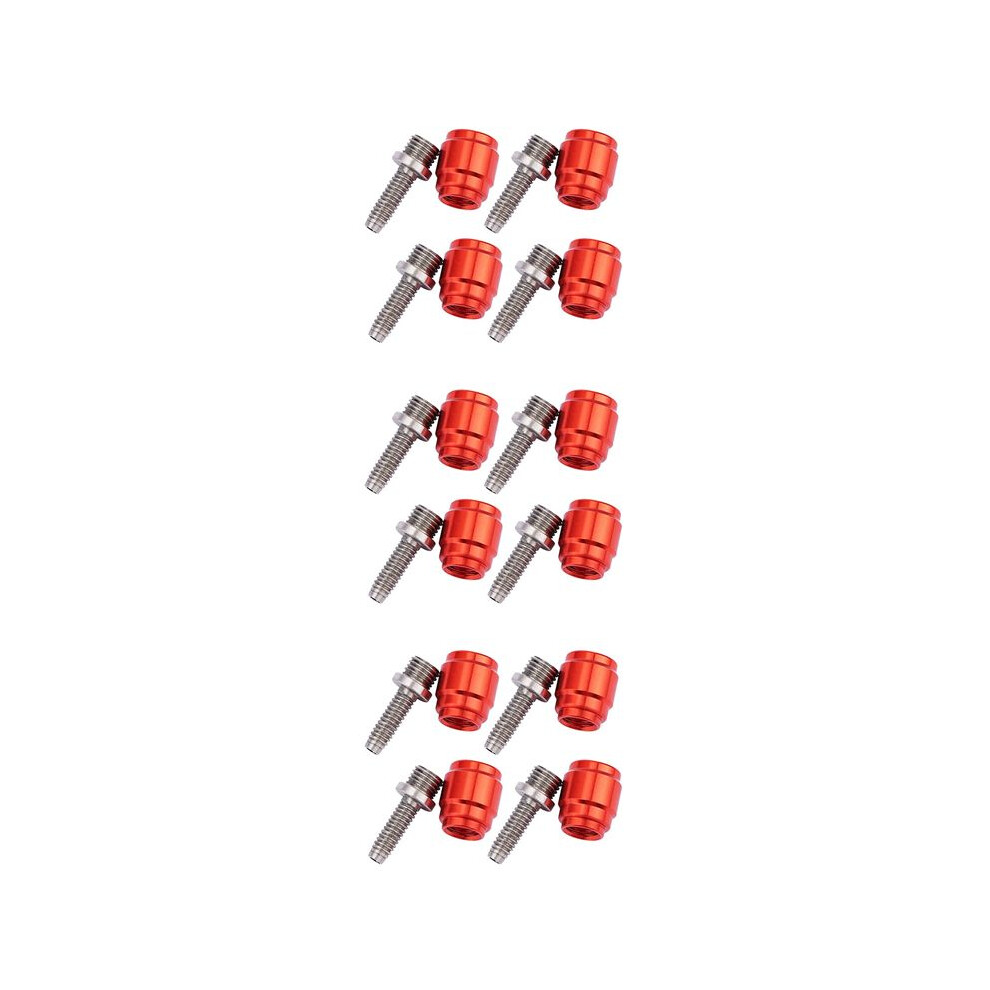 12X Bike Brake Olive Connecting Insert Kit For Avid Brake Replacement Part Bicycle Hydraulic Disc Brake Hose Red/Silver 6034188223429