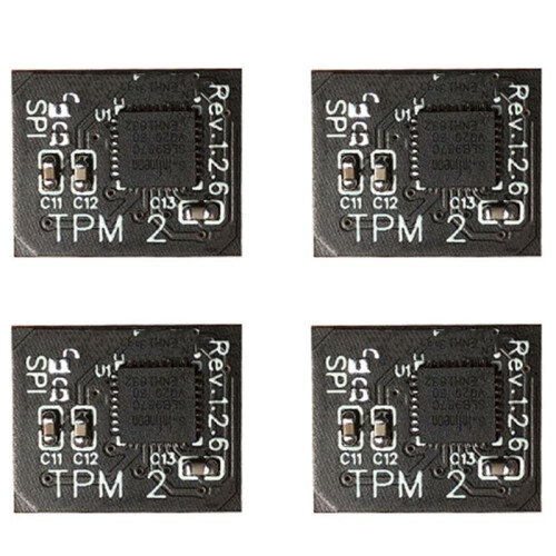 4X TPM 2.0 Encryption Security Module Remote Card 12 Pin SPI TPM2.0 Security Module for MSI Motherboard