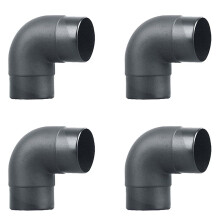 4pcs 60mm Car Air Heater Ducting Pipe Air Vent Outlet L Shape Elbow Bend Pipe Exhaust Connector for Webasto Eberspaecher