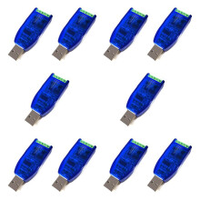 10X PrzemysłOwy Konwerter USB na RS485 RS232 Ochrona Aktualizacji Zgodność Konwertera RS485 Standardowe ZłąCze -485 V2.0