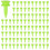 Step Down  Tees 0.86 Inch 500 Count Plastic  Castle Kleine Tees (Groen) 1