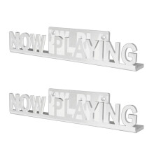 2X VäGgmonterad CD-Skiva Display Stativ Spelar Nu Akryl Vinyl Skivhylla för Heminredning Vit