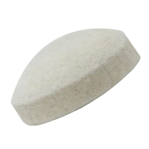 Drum Beater Head with Soft Felt Surface, Durable Wool Construction, White Mallet Head Replacement