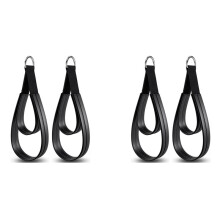 4PCS Pilates Straps, Pilates Double Loop Straps for Reformer, Fitness D-Ring Straps Double Loops Padded