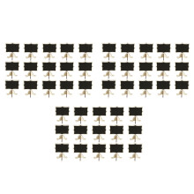 45 Pack Chalkboards Place Cards with Easel Stand - Wood Rectangle Small Chalkboard Signs for Wedding, Birthday Parties
