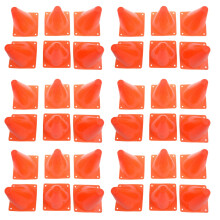 7-Inch Plastic Traffic Cones (36-Pack) Multi-Purpose Cone Physical Education Sports Training Gear Soccer Training