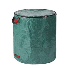Garden Leaf Bag with Cover Garden Leaf Garbage Collection Bag Reusable Waste Bags Waterproof and Tear Resistant,C