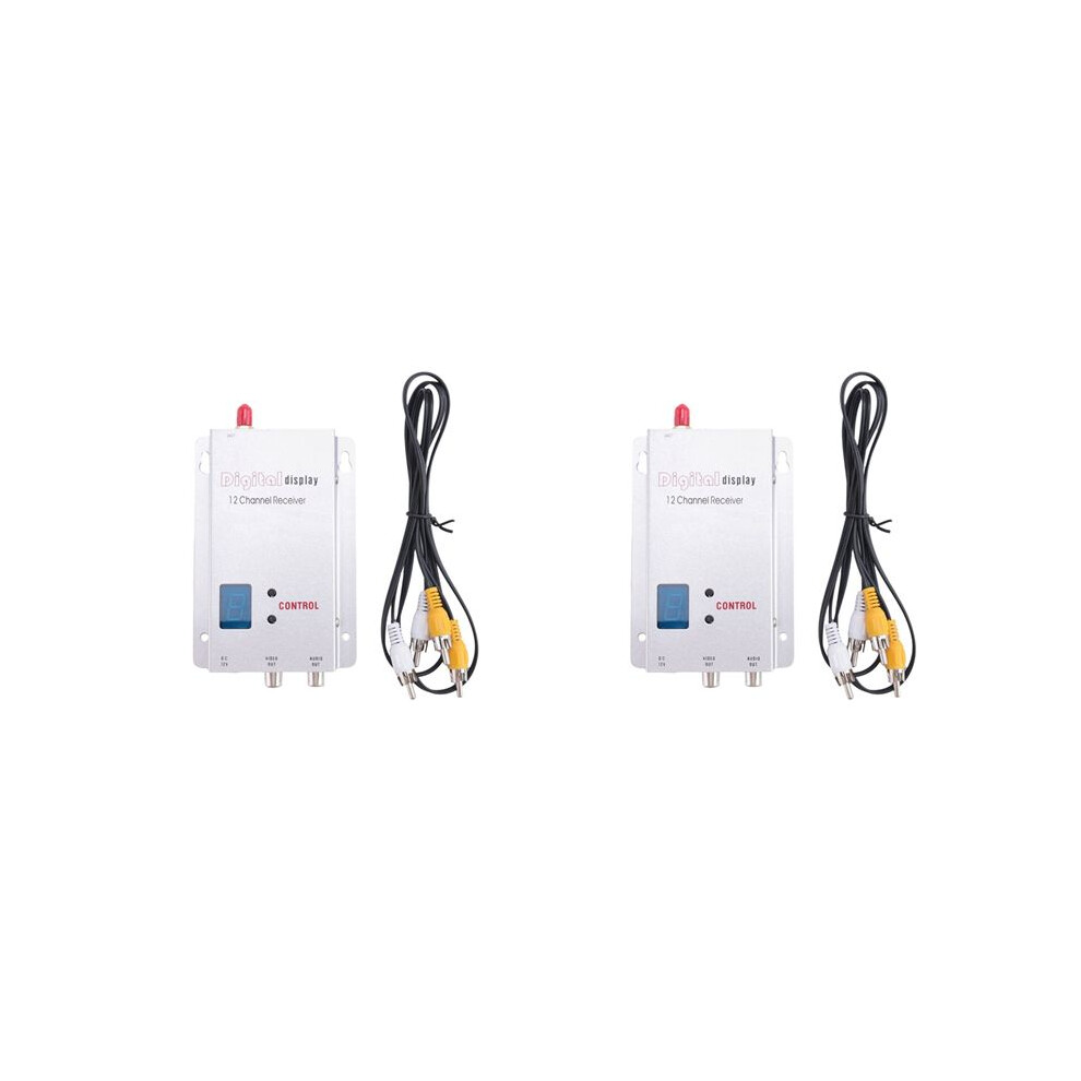 2X Fpv 1.2G 1.3G Vrx Receiver 12Ch Digital Display For Long Range Fpv Drone Rc Model 4712680549231