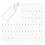Etiquetas-Chave de 200 PeçAs Etiquetas de Chaveiro de PláStico de 2 Polegadas com Etiquetas de Papel em Branco Governado, Capas Transparentes e 1