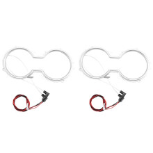 2X LED Central Cup Holder Lights Interior Decorative Lamp Atmosphere Ambient Light Ice for Camry 2018-2022