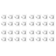 32 PièCes Pas de Perceuse Supports de Tringle à Rideau Crochets de Support de Tringle à Rideau Crochets de Tringle à Rideau Sans Ongles Cintres de