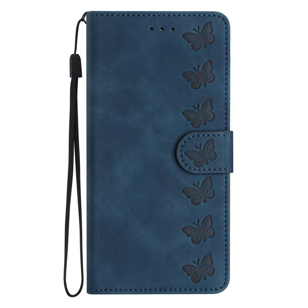 Butterfly Pu Leather Wallet Cover With Card Slots And Magnetic Closure For Samsung Galaxy Note 10 Plus Blue 9771547304098