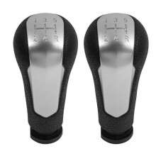 2X 5 Speed Gear Shift Knob Lever Shifter Handle Stick for Spark 2011-2016 Silver