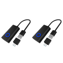 2X 2 in 1 USB Mouse Jiggler Undetectable Mouse Mover Automatic Computer Mouse Mover Jiggler Keeps Computer Awake Mouse