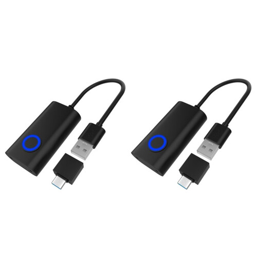 2X 2 in 1 USB Mouse Jiggler Undetectable Mouse Mover Automatic Computer Mouse Mover Jiggler Keeps Computer Awake Mouse