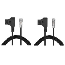 2X D-Tap para BMPCC 4K 2 Pin Locking Cabo de Alimentação para Blackmagic Pocket Cinema Camera 4K